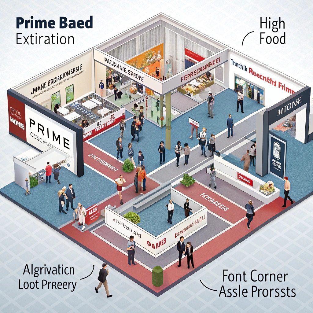 What is the best booth location at a trade show