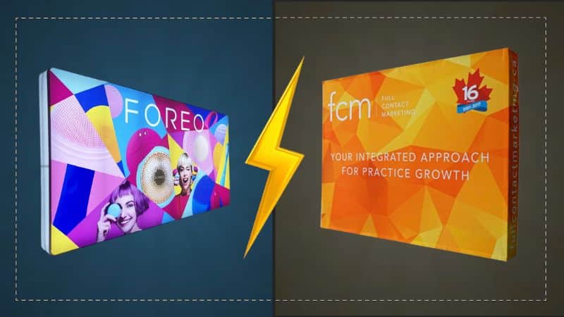 backlit vs fabric pop up backdrop