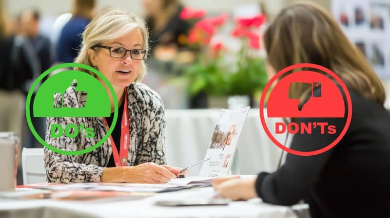 dos and donts at exhibiting trade shows